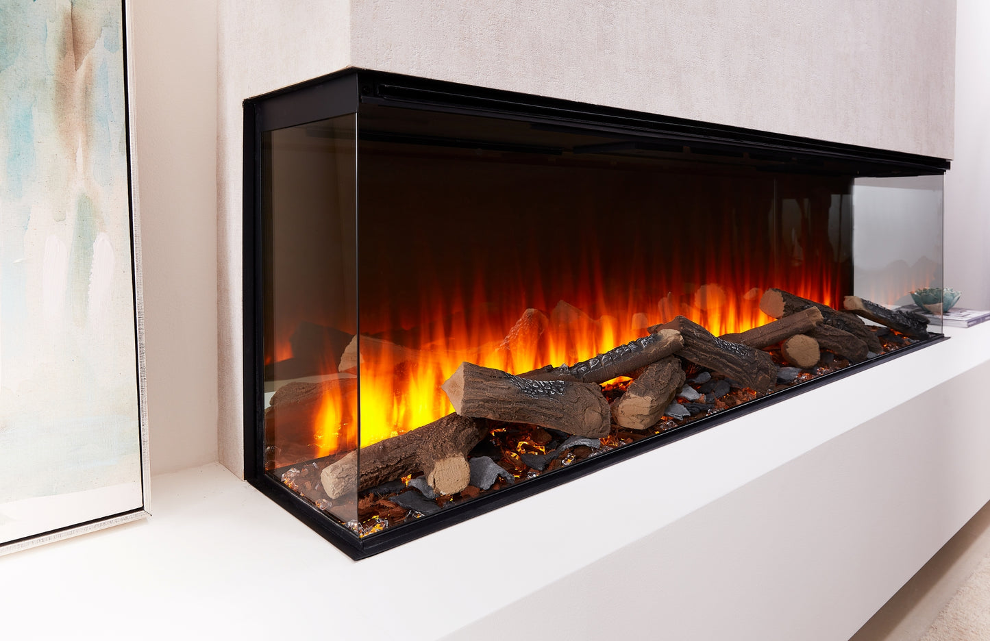 BRITISH FIRES New Forest 1200 With Deluxe Real Logs