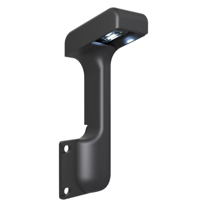 Traeger pellet sensor for BBQ, showing close-up of the digital device used to monitor pellet levels in Traeger grills