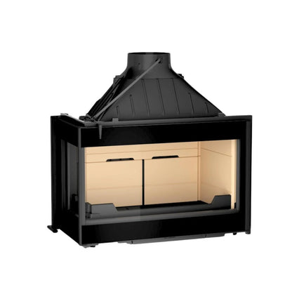 Seguin Visio 8 Plus Cast Iron Fireplace Left Side Glass