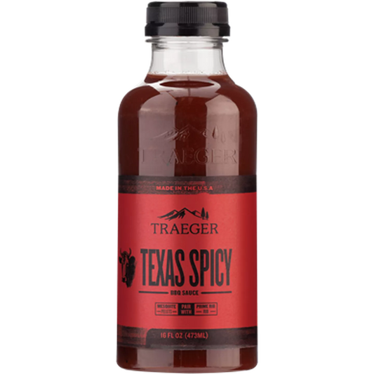 Texas Spicy BBQ sauce in a 473 ml bottle, featuring rich, bold flavor ideal for grilling and barbecue dishes.