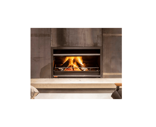 Jetmaster 1050 wood fireplace insert with instructions, featuring a sleek design and natural wood finish for cozy heating.