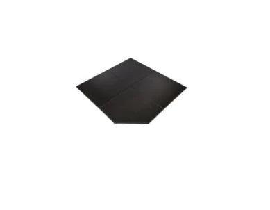Kent Maxiheat Hearth 1.2m Corner Fit Matt Grey Metal Edge