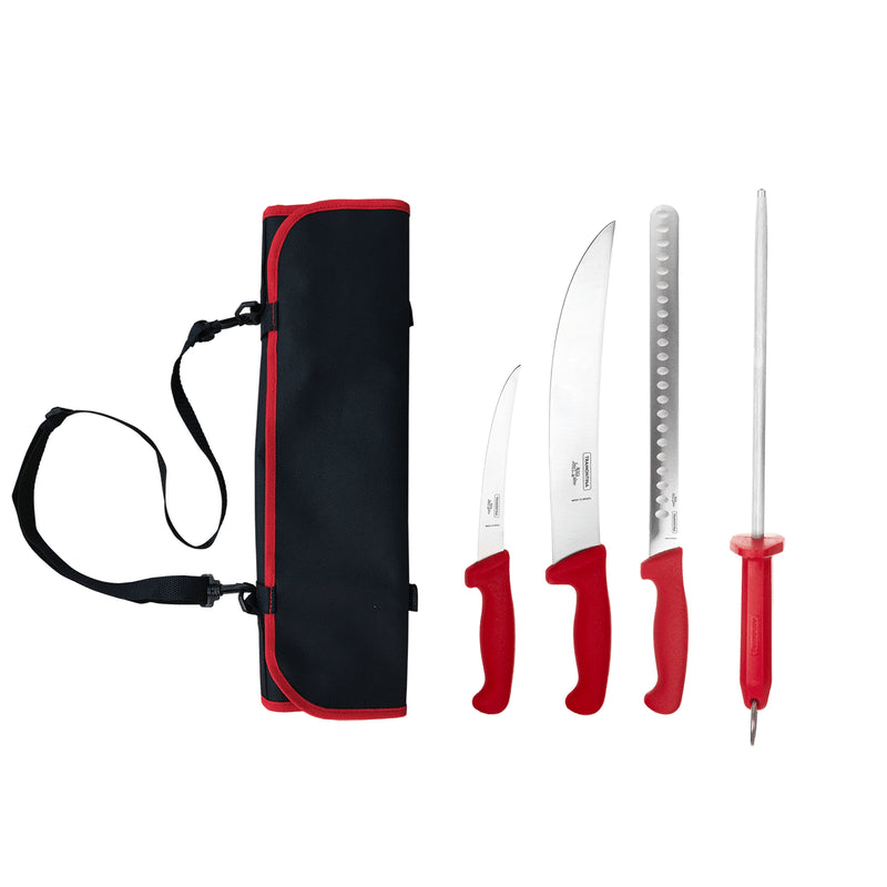 Tramontina 5 Pce Low & Slow Set - Includes Knife Roll