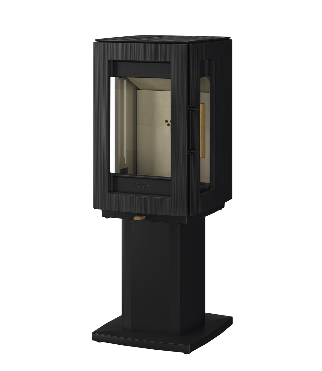 Castworks Hergom Glow Freestanding Fireplace with Pedestal