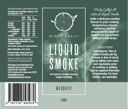 Misty Gully Mesquite Liquid Smoke 200ml