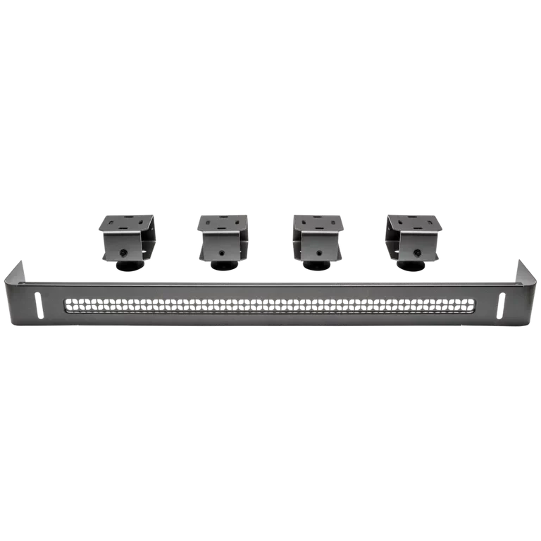 Traeger Timberline built-in trim kit for BBQ, showing stainless steel finish and installation details for outdoor cooking setup.