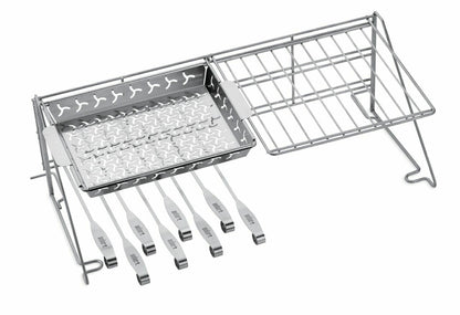 Elevations Grill Rack And Skewer Set