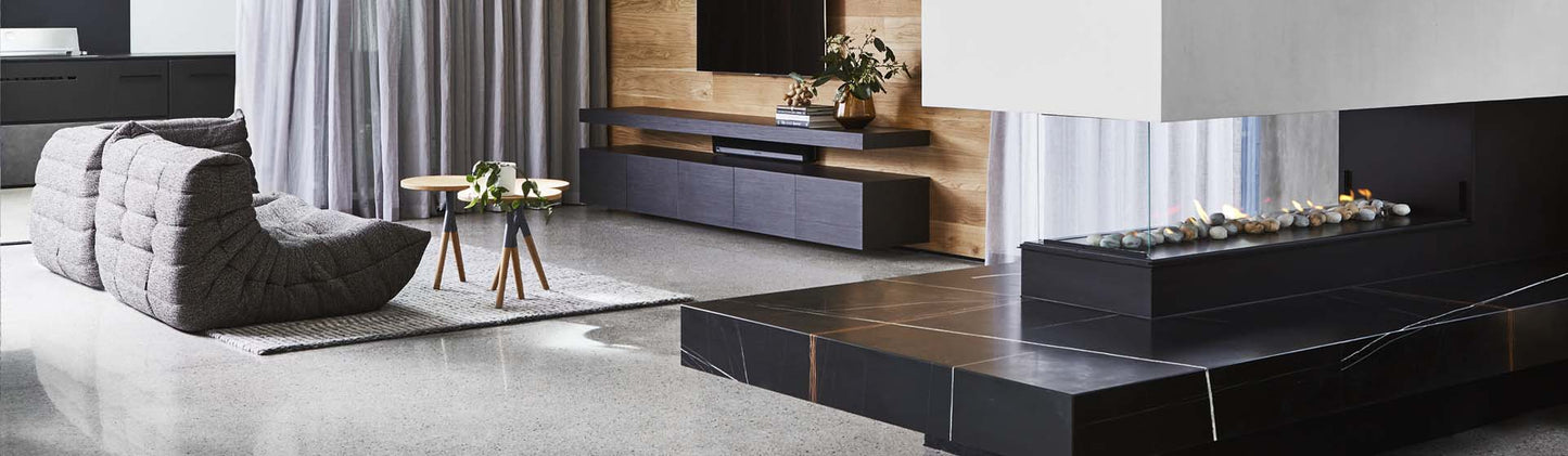 Kemlan Horizon 3 Sided 1500 Coal/Pebble LPG Channel Frame