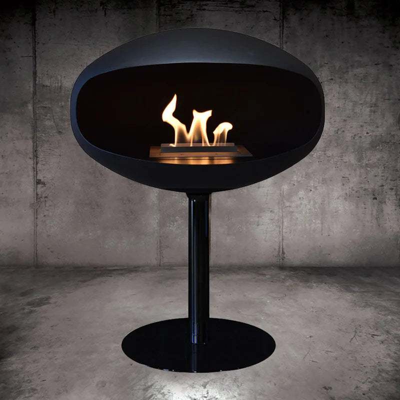 Cocoon Fires Pedestal Black Stand