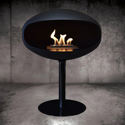 Cocoon Fires Pedestal Black Stand