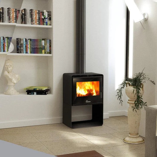 Lacunza Atlantic 603 Freestanding Wood Fireplace Includes Heat Shield