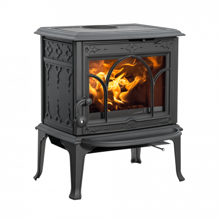 Jotul F100 ECO V2 Matt Black F/S Wood Fireplace