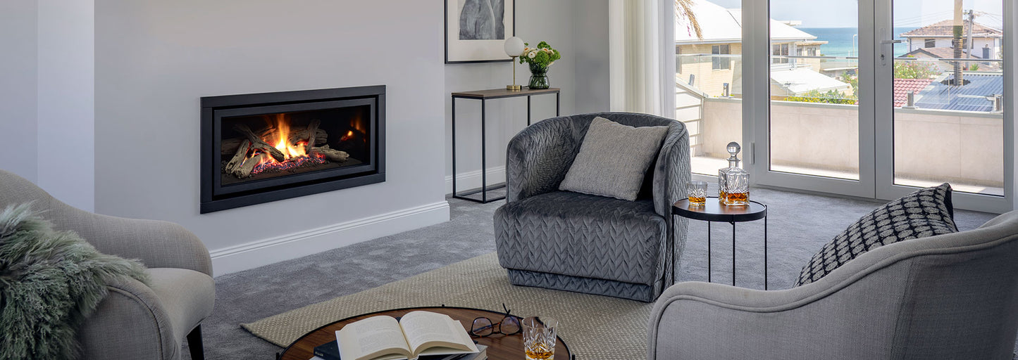 Regency Greenfire w/Log Set Fireplace DV LP