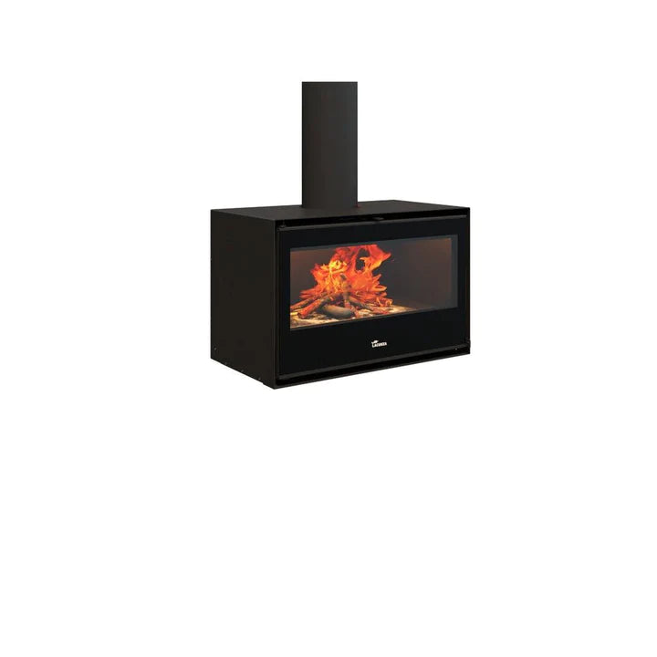Lacunza Silver 800 Freestanding Wood Fireplace Excludes Heat Shield