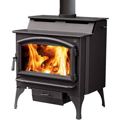 Lopi Liberty 2020 Wood Fire Freestanding Black Legs
