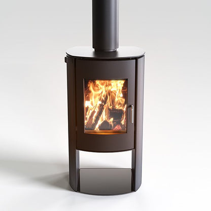 Nectre N60 Naked Fireplace Straight Side