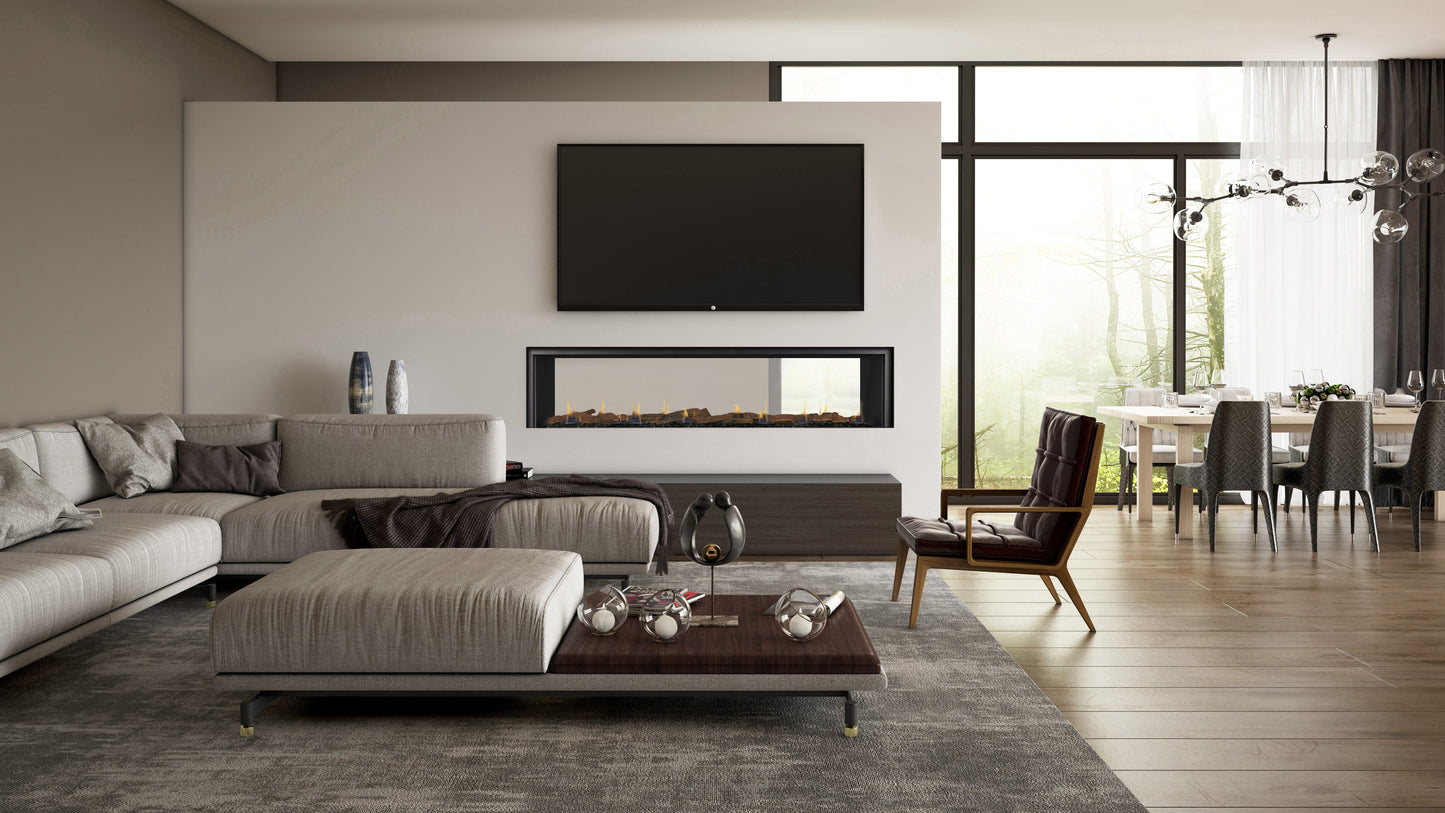 Real Flame ELEMENT 1800 DOUBLE SIDED NG/LPG POWER BALANCED FLUE FIRE