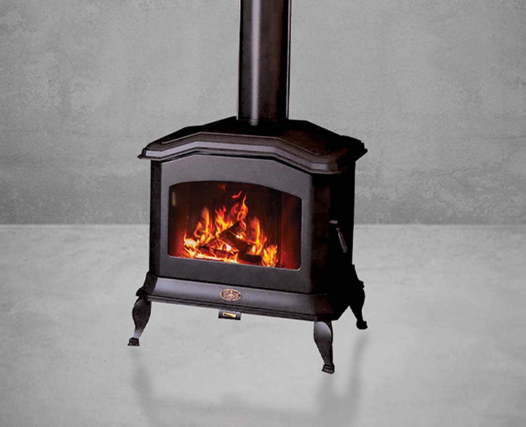 Kemlan C24 Cast Iron Freestanding Legs Wood Fireplace MB